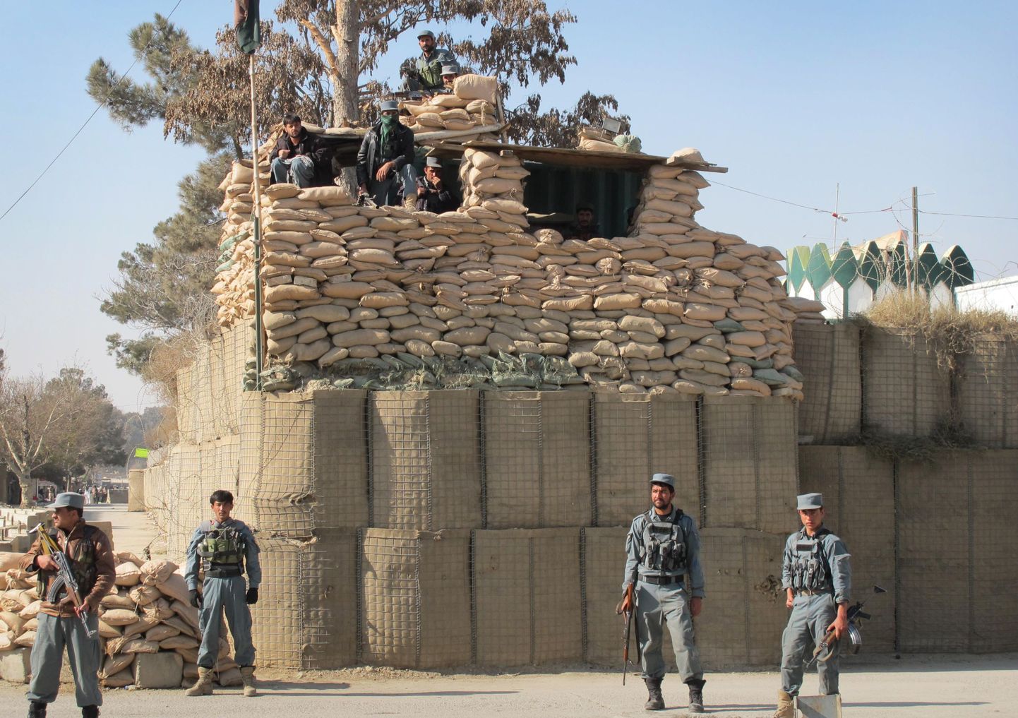Afganistani politseinikud Khosti provintsis.
