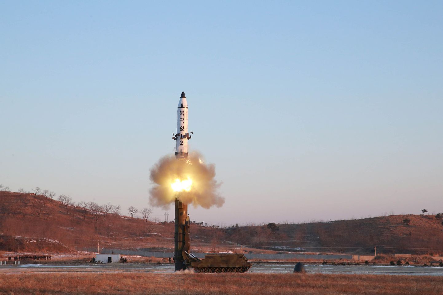 Põhja-Korea hiljutine ballistilise raketi katsetus.