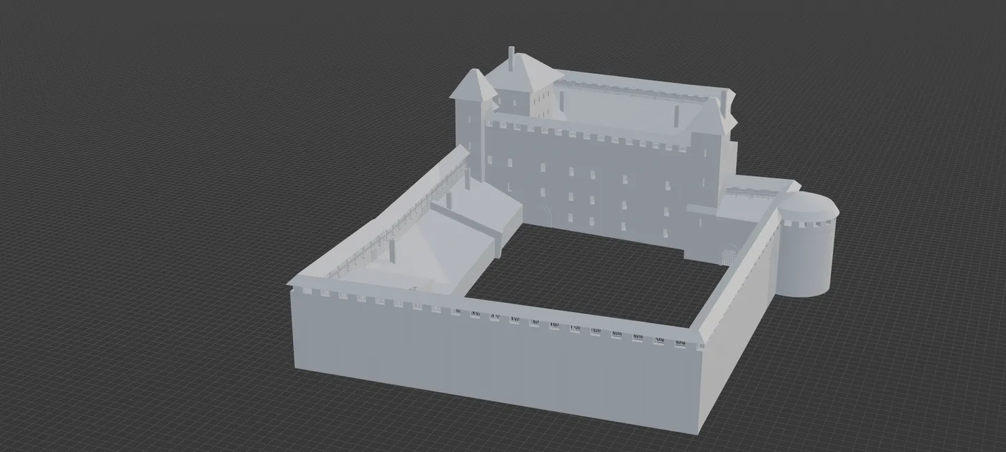 Rakvere linnuse 3D-mudel.