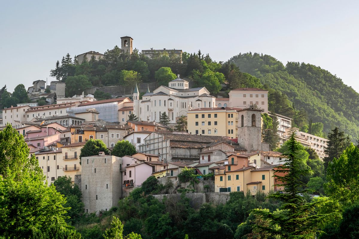 Cascia linn, Perugia maakonnas Itaalias, linn on tuntud suuresti oma pühaku Rita järgi.