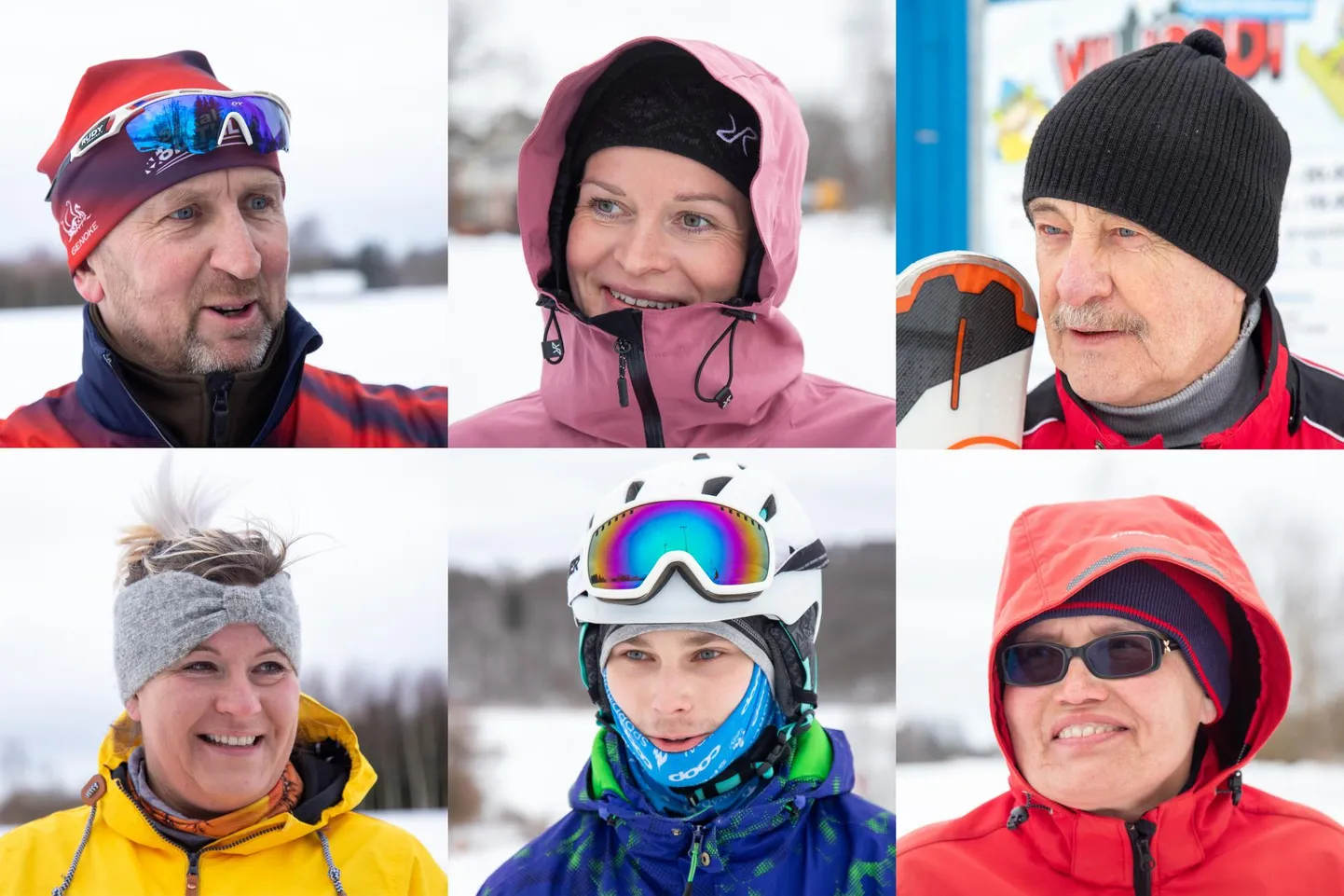 Laupäeval oli palju inimesi tulnud õue suusailma nautima.
