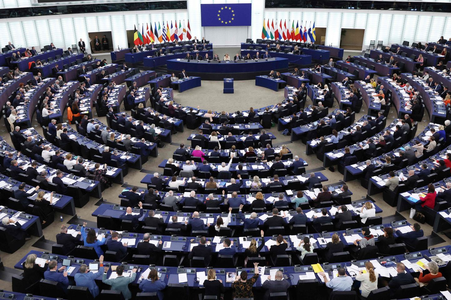 Euroopa Parlamendi plenaaristung Strasbourg'is.