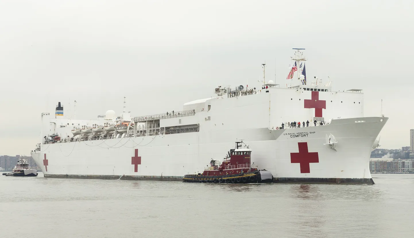 USA mereväe haiglalaev USNS Comfort New Yorgis