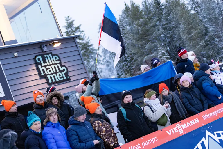 Eesti fännid paistsid Lillehammeris aga kenasti silma!