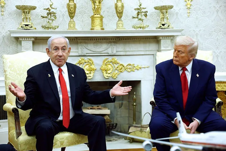 Нетаньяху и Трамп.