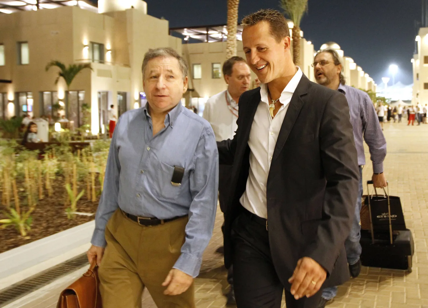 Jean Todt (vasakul) ja Michael Schumacher 2009. aastal.