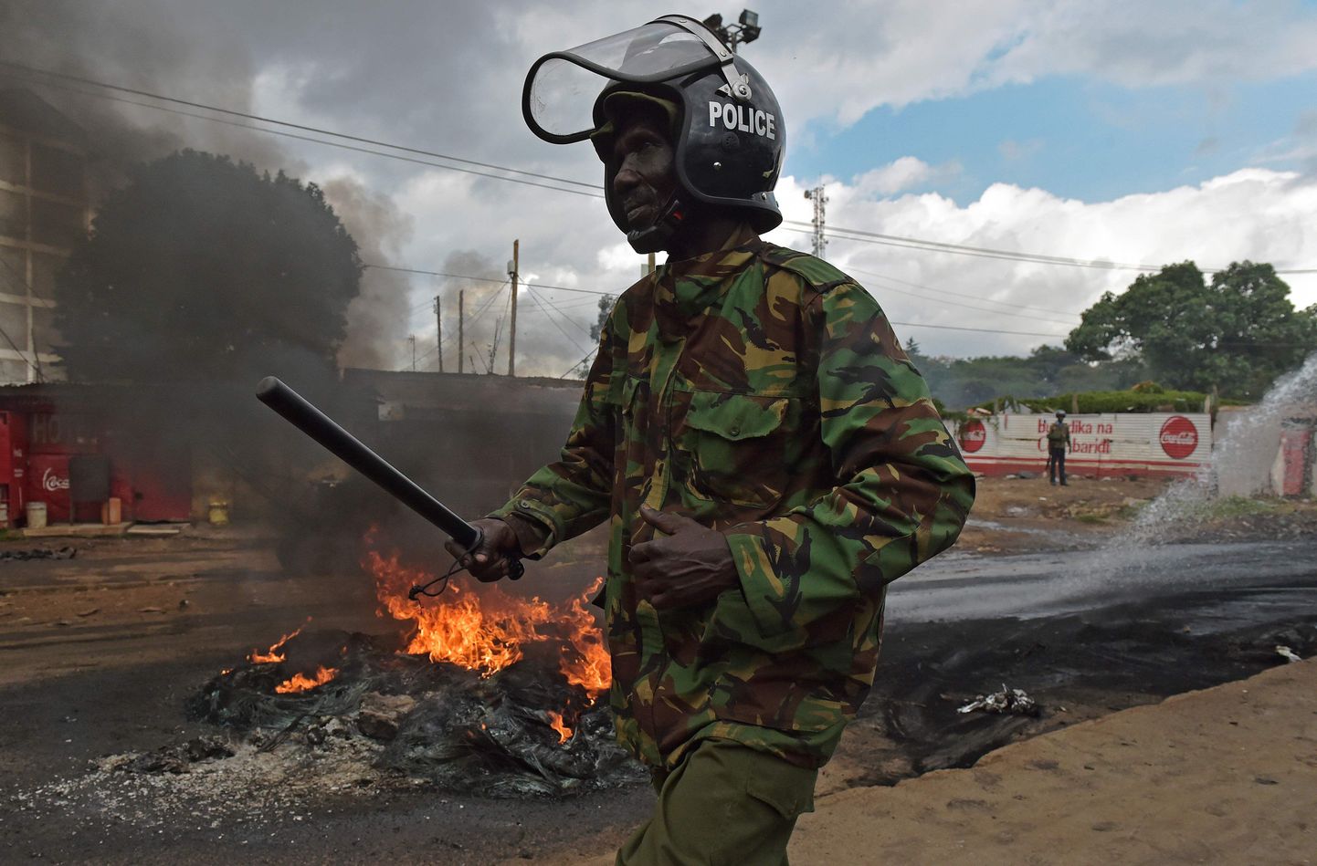 Keenia politsei rahutustel korda loomas. Foto on illustratiivne.