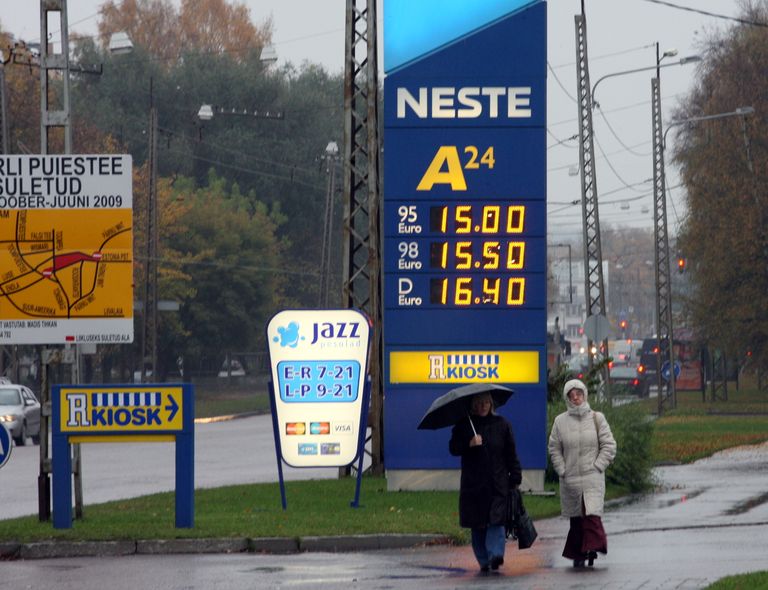 Kütusehinnad 2008. aasta oktoobris Nestes