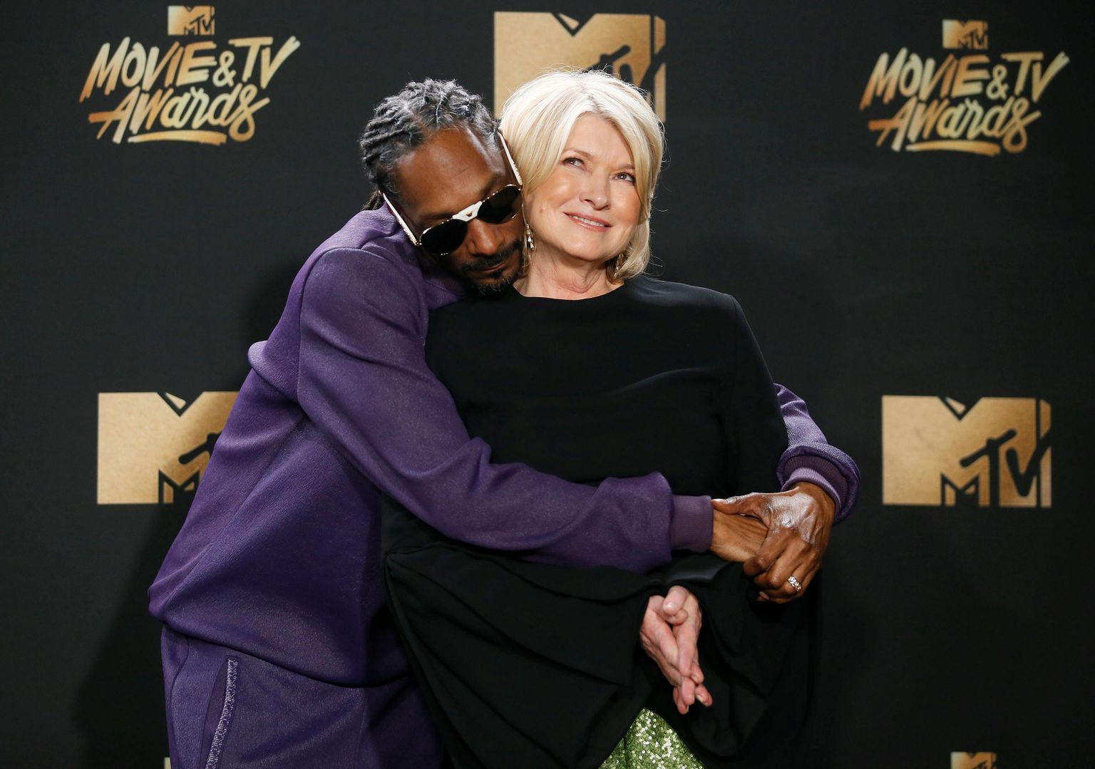 Räppar Snoop Dogg ja Martha Stewart MTV auhindade jagamisel 2019. aastal.