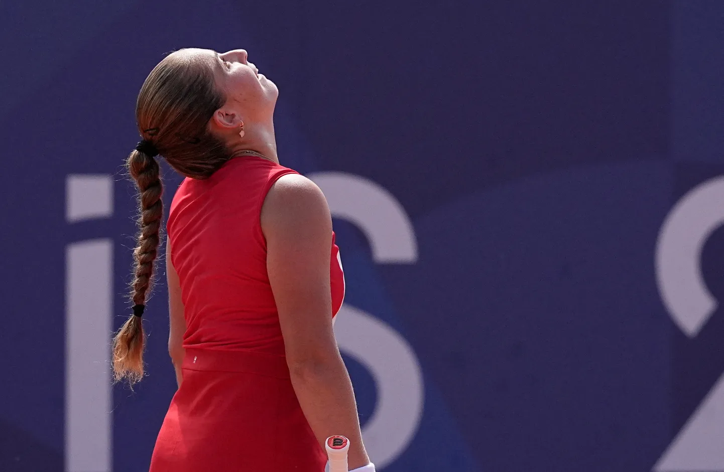 Latvijas tenisiste Aļonas Ostapenko.