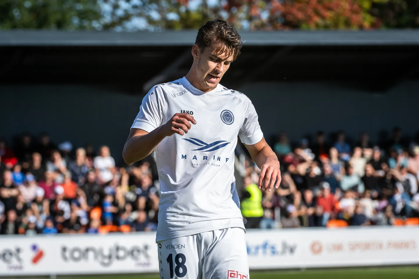 "Riga" futbolists Marko Regža.
