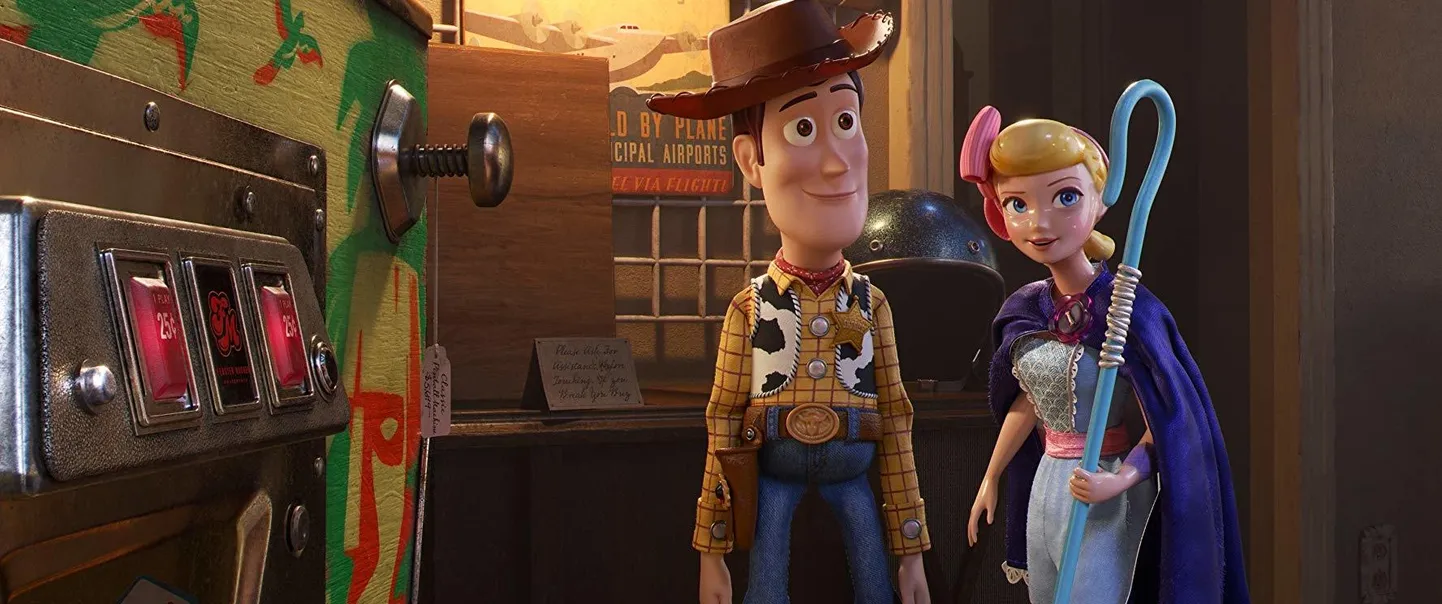 Woody vana sõbra lambakarjus Bo Peepiga.