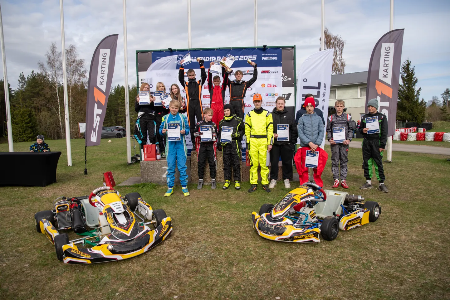 EST1 Karting Aravete rajal selgusid Talendid Rajale II etapi võitjad.