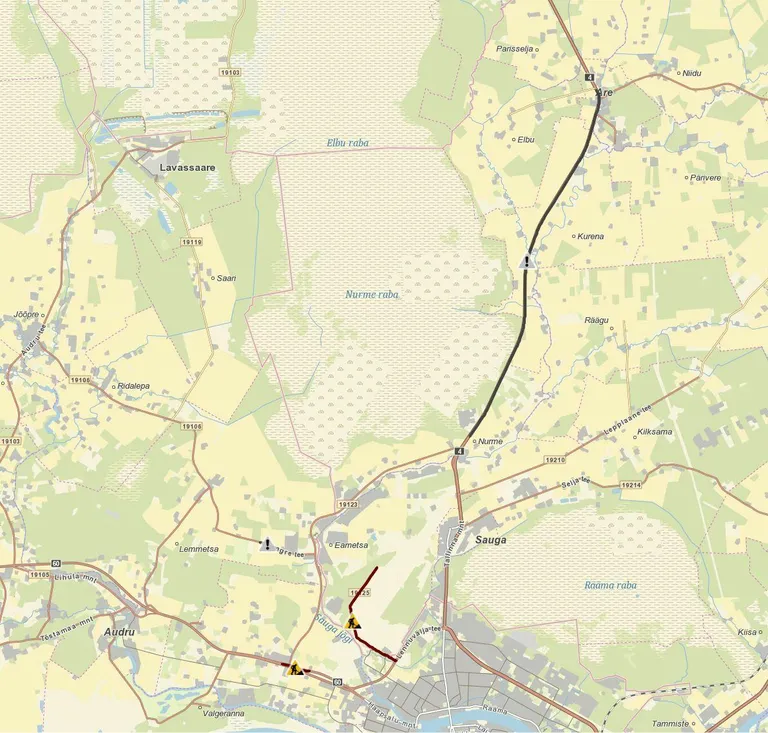 Keskmise kiiruse mõõtmist katsetatakse Are ja Nurme vahelisel lõigul Pärnusse suunduval sõidurajal.