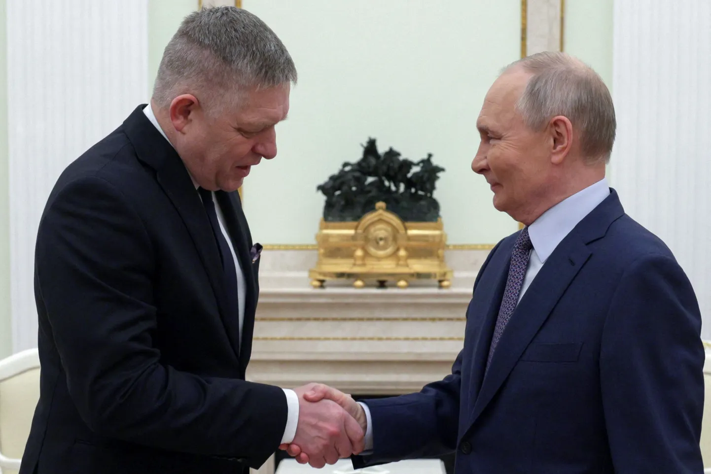 Премьер-министр Словакии Роберт Фицо и Владимир Путин