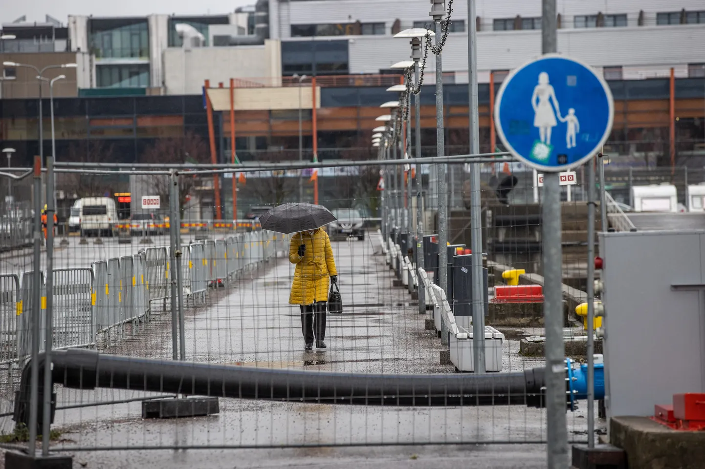 Kaader viiruse pärast tühjast Tallinna sadamast.