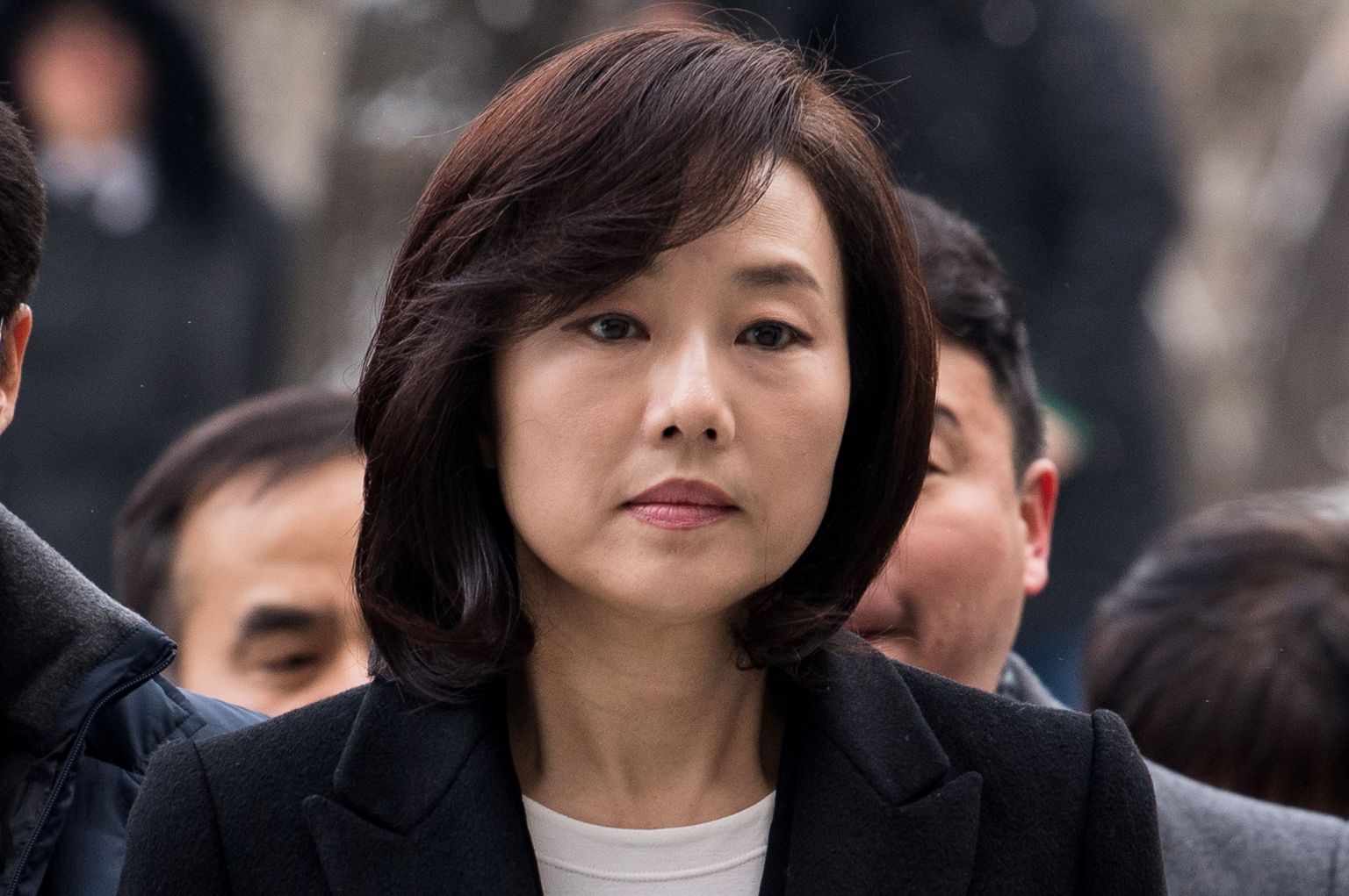 Vahistatud ja seejärel ka ametist tagasi astunud Lõuna-Korea kultuuriminister Cho Yoon-sun.
