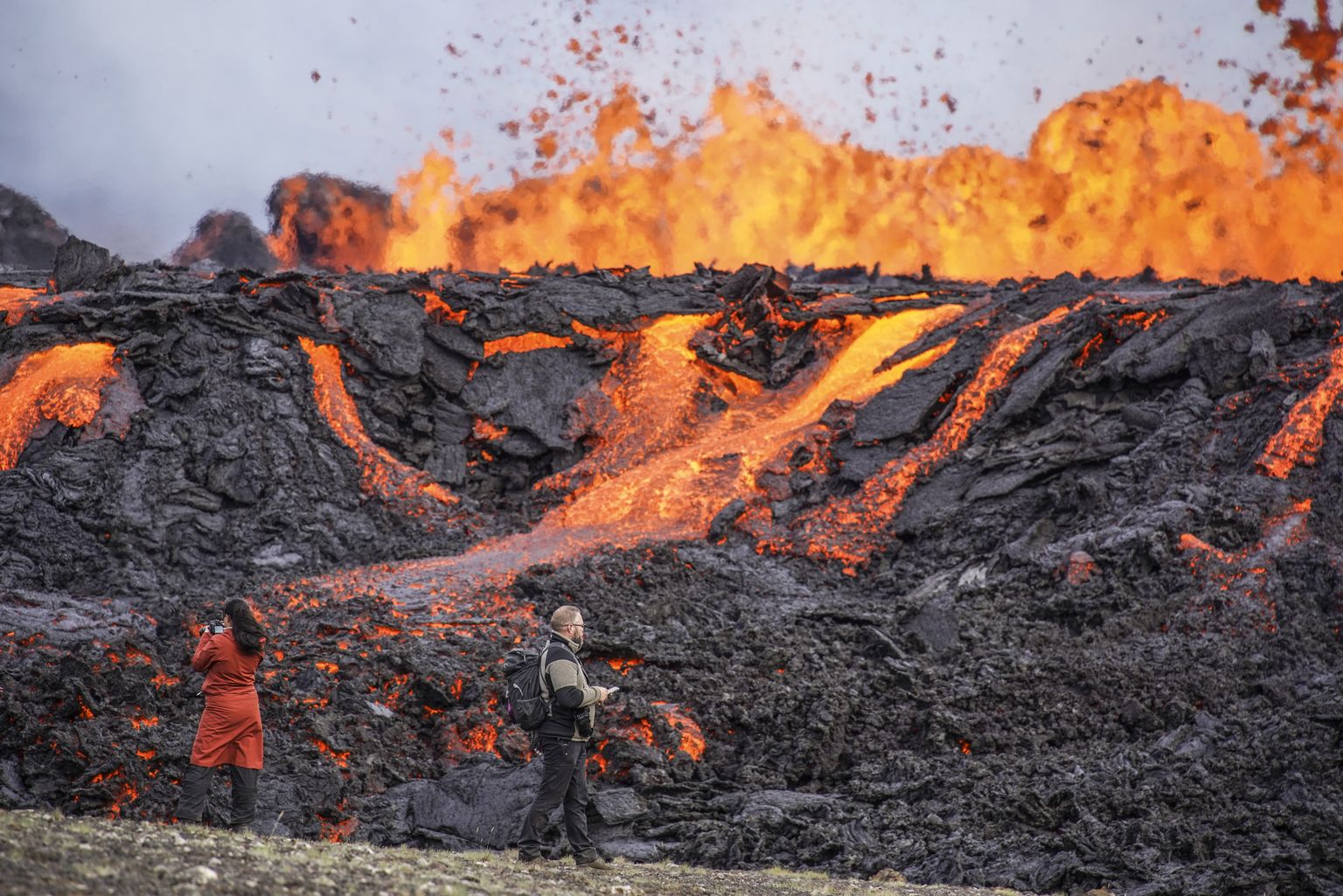 Islandi Fagradalsfjalli vulkaan hakkas purskama