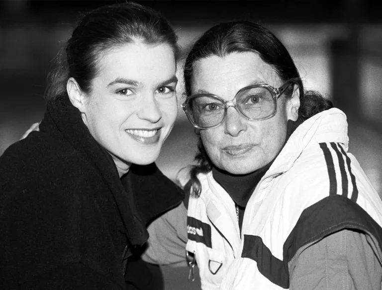 Katarina Witt ja ta treener Jutta Müller