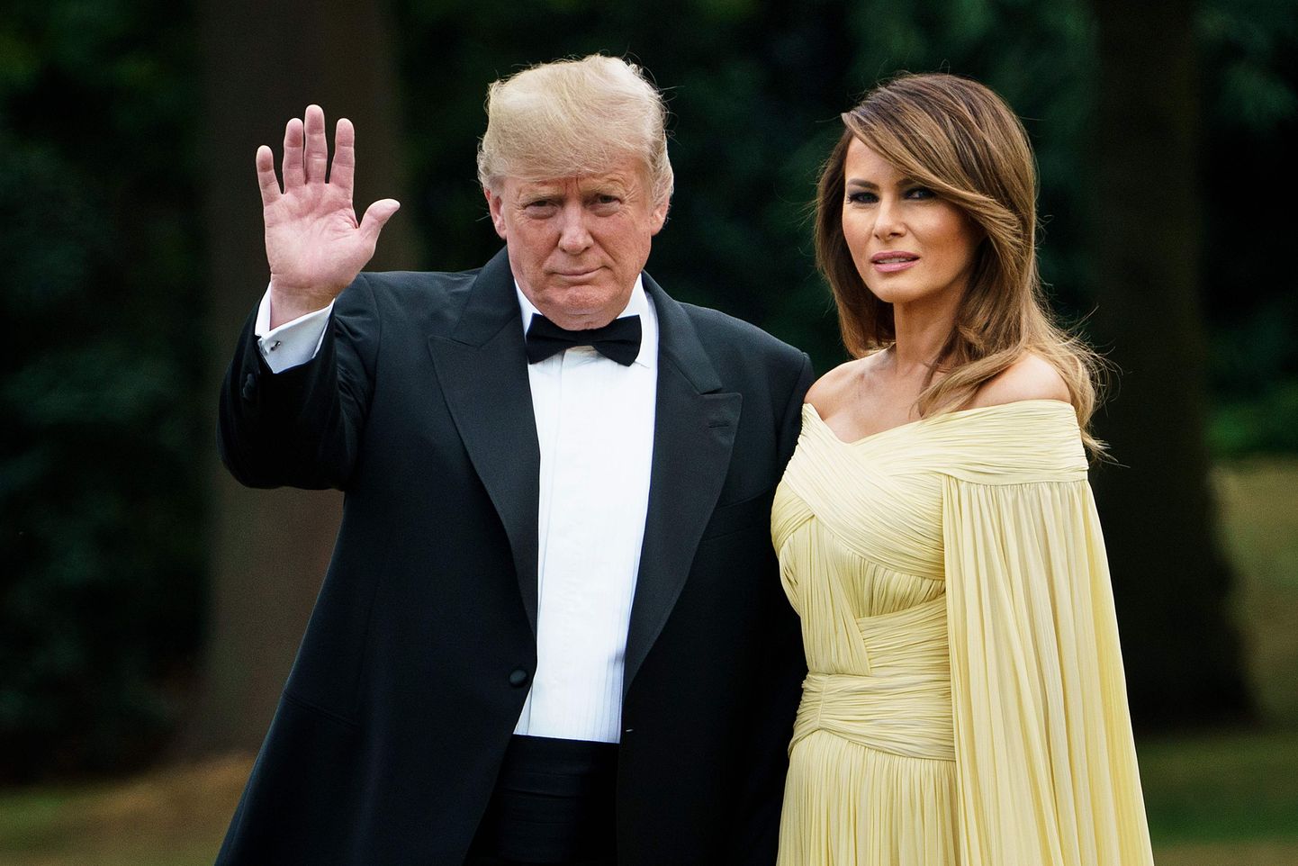USA president Donald Trump ja presidendi abikaasa Melania Trump.
