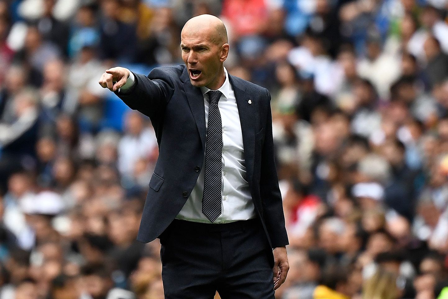 Real Madridi peatreener Zinedine Zidane.