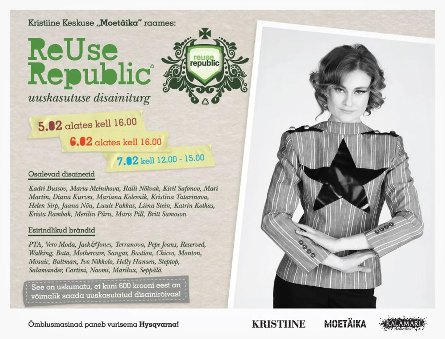 ReUse Republicu muusa imekaunis superkokk Anni Arro.