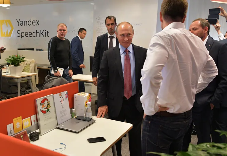 Vene president Vladimir Putin Yandexi peakorteris.