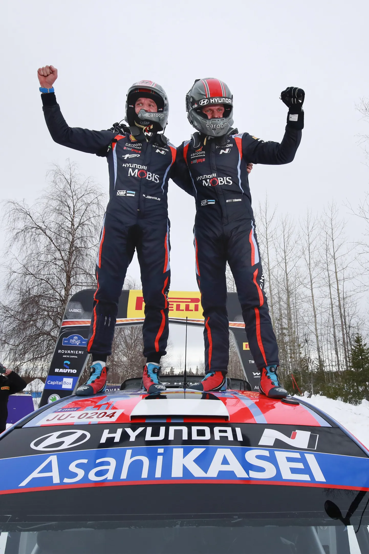 Martin Järveoja (vasakul) ja Ott Tänak.