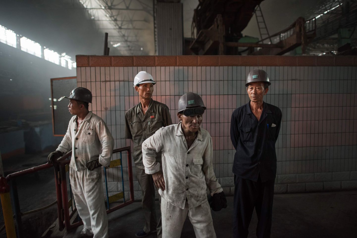 Terasetöölised Pyongyangi vabrikus.