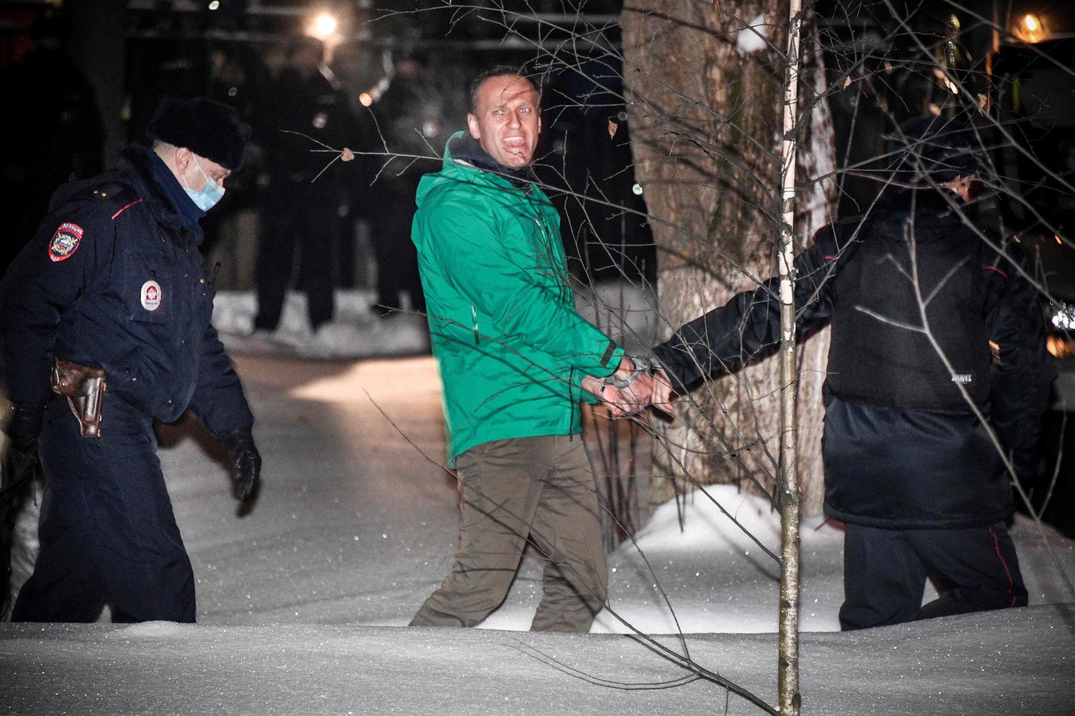 Алексей Навальный после задержания