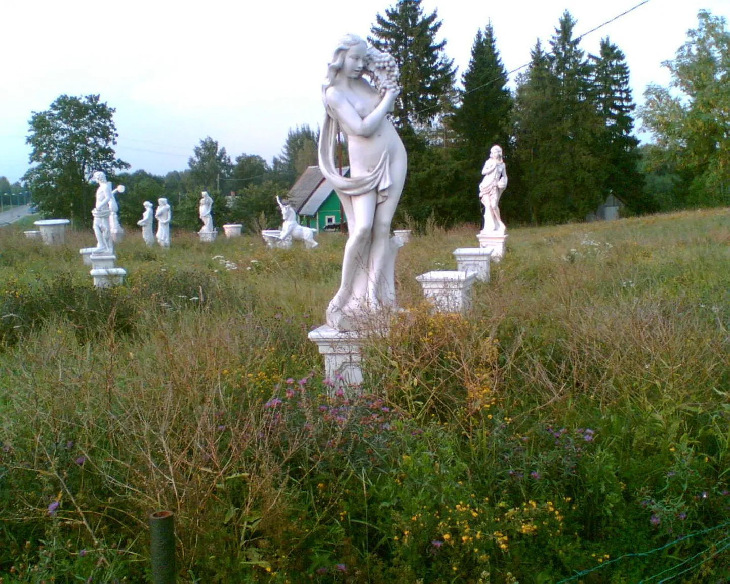 Hüljatud aiakujud Kernus.