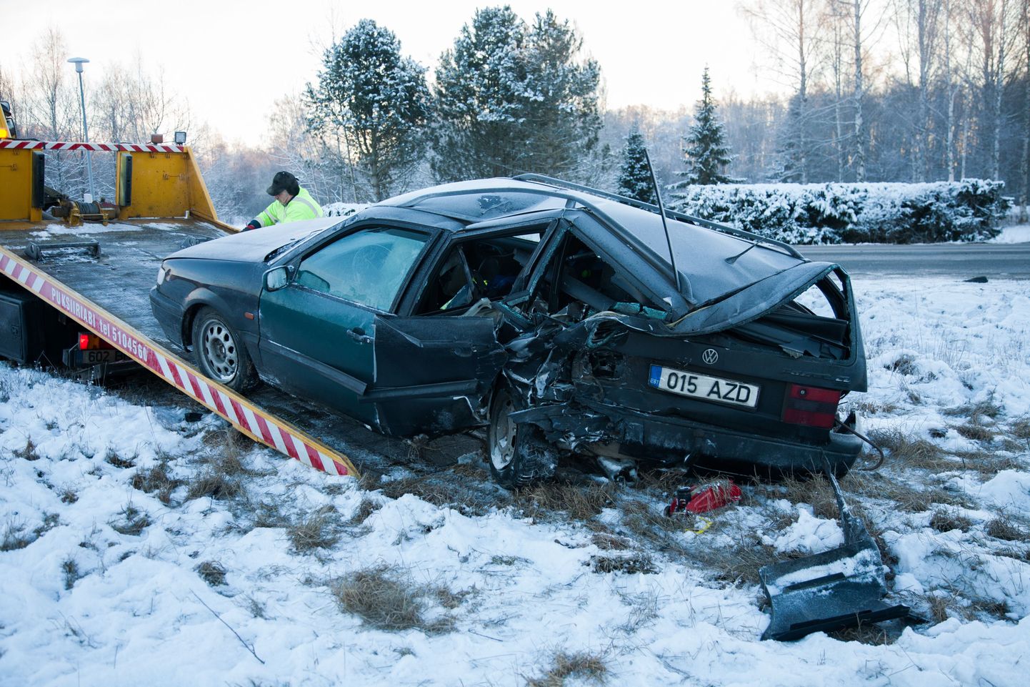 Liiklusõnnetus Türi-Allikul.
DMITRI KOTJUH, JÄRVA TEATAJA/SCANPIX