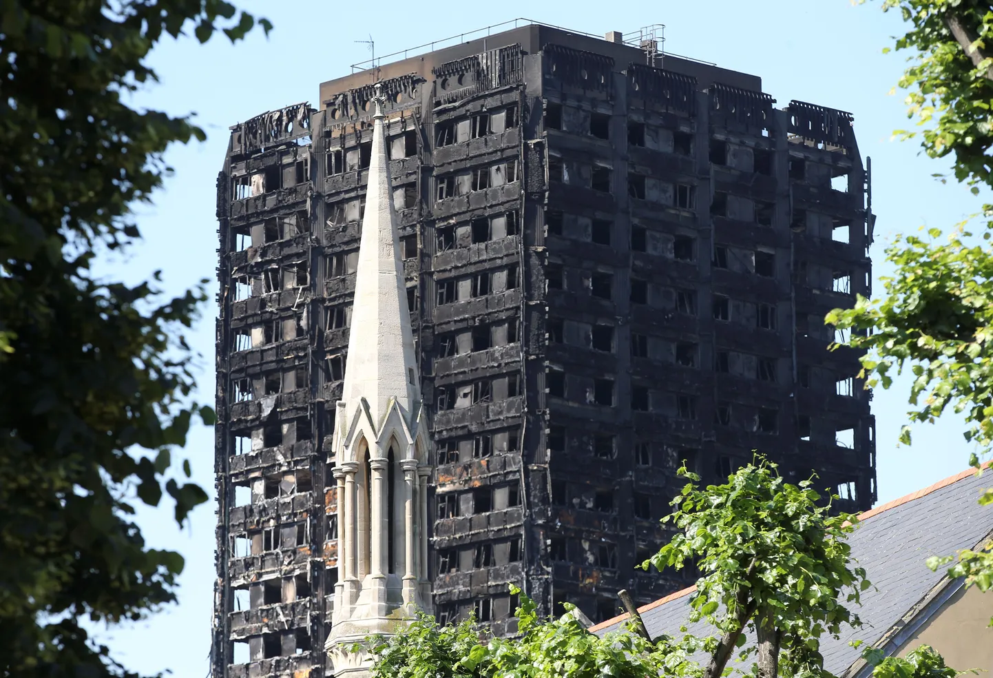 Tänane vaade Grenfell Towerile.