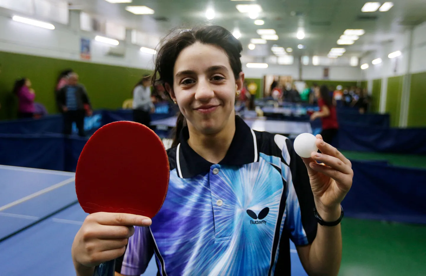 Süüria lauatennisetalent Hend Zaza on Tokyo OMi noorim sportlane, alles 12-aastane.