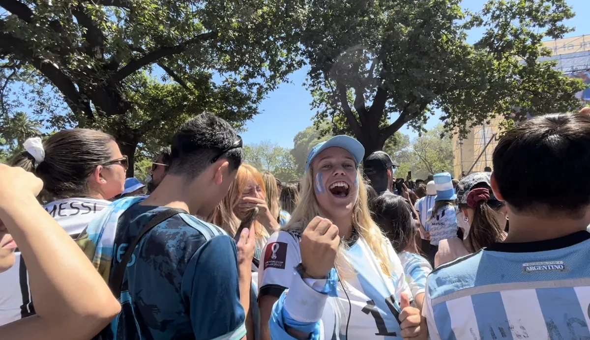Hetk pärast lõpuvile kõlamist. Argentina on taas maailmameister!