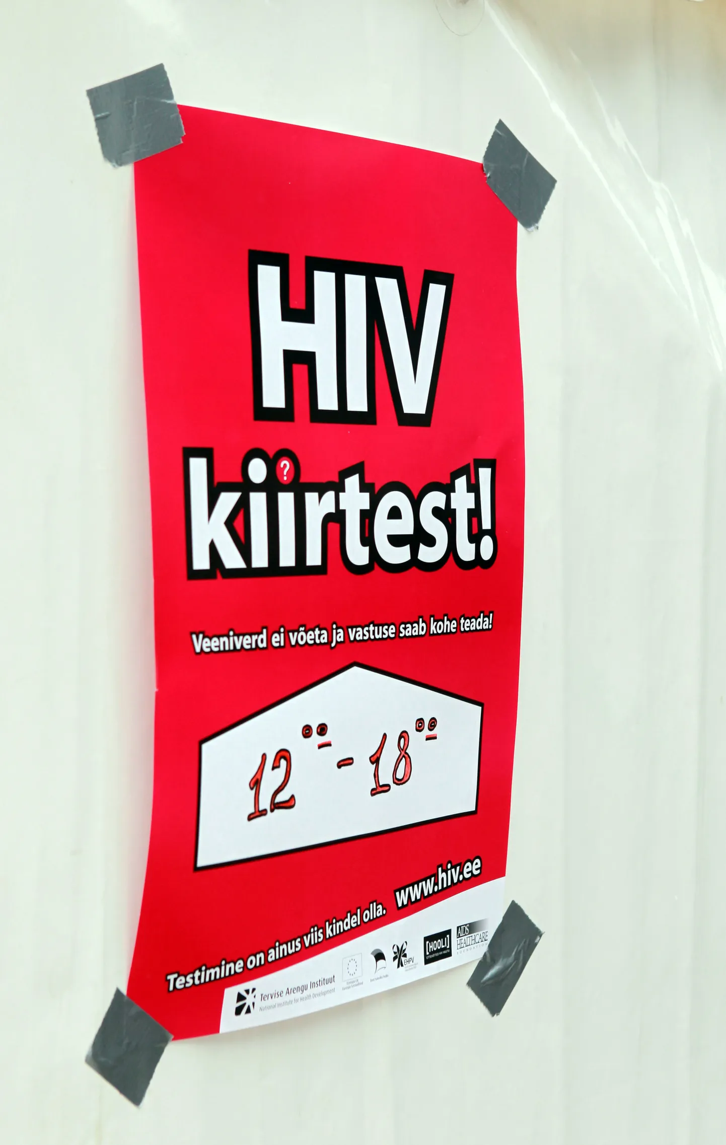 Pildil plakat detsembris toimunud kiirtestimisürituselt.