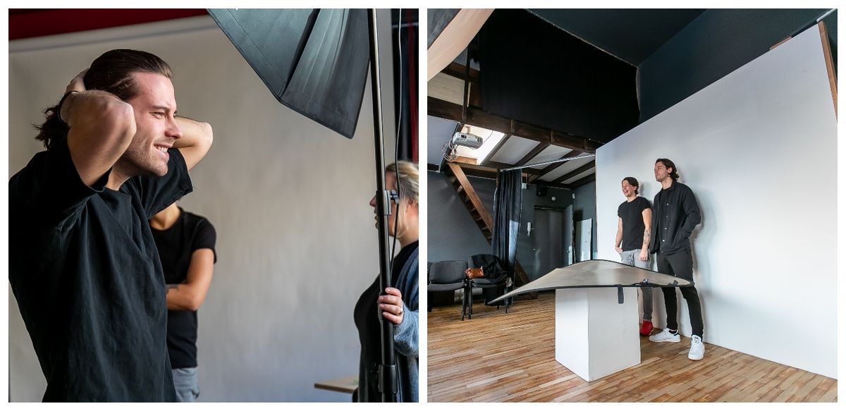 Teisipäev, 12. veebruar: Victor ja euroloo kaasautor Stig Rästa käisid koos EestiFoto stuudios reklaamfotosid pildistamas. 