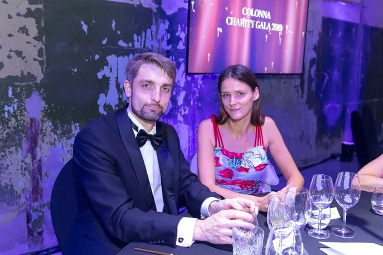 Carmen Kass ja Kaspar Kägu Colonna aastalõpugalal 2019.aastal.