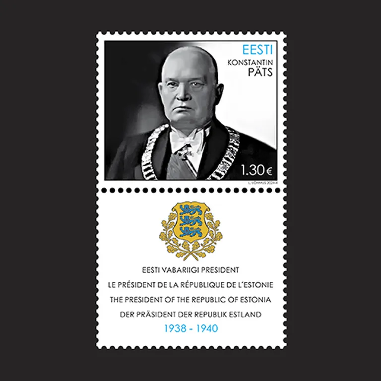 Konstantin Pätsi 150. sünniaastapäevale pühendatud postmark