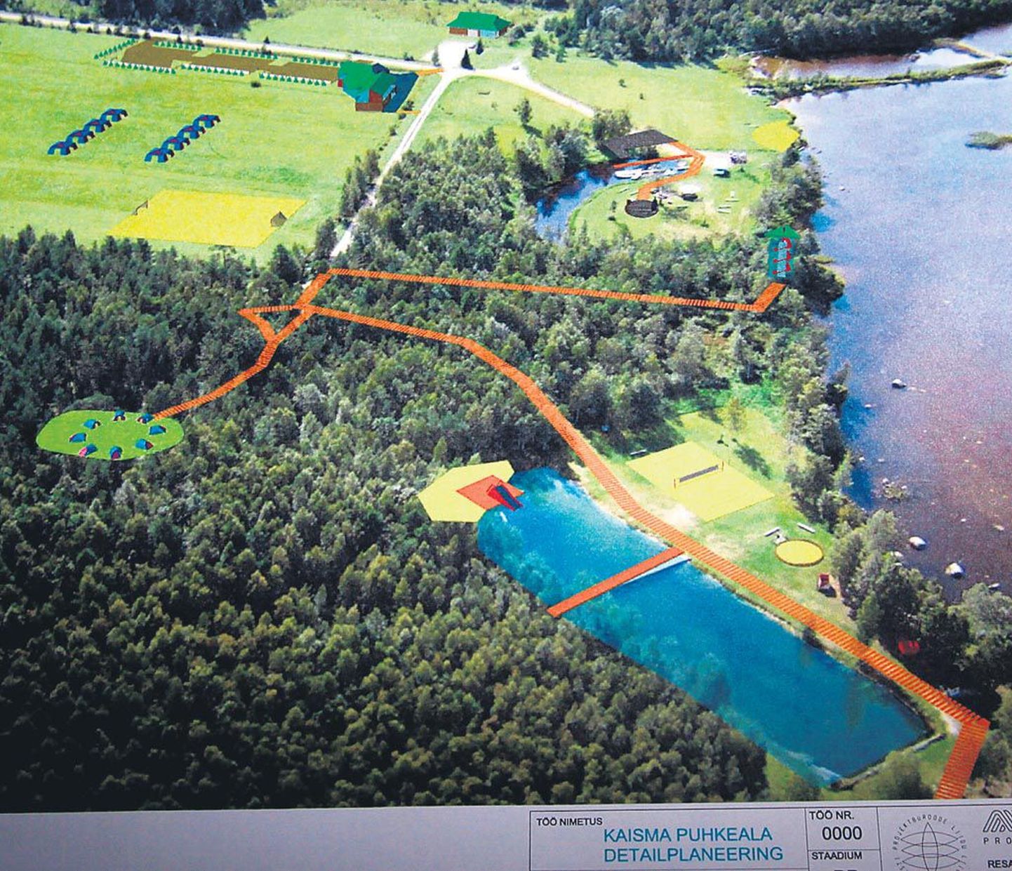 Detailplaneeringu järgi korrastataks järve ääres paatide kanal ja ujumiskoht, rajataks spordi- ja mänguväljakud, ehitataks küün-kontserdipaik, infopunktiga administratiivhoone ja vaatetorn.