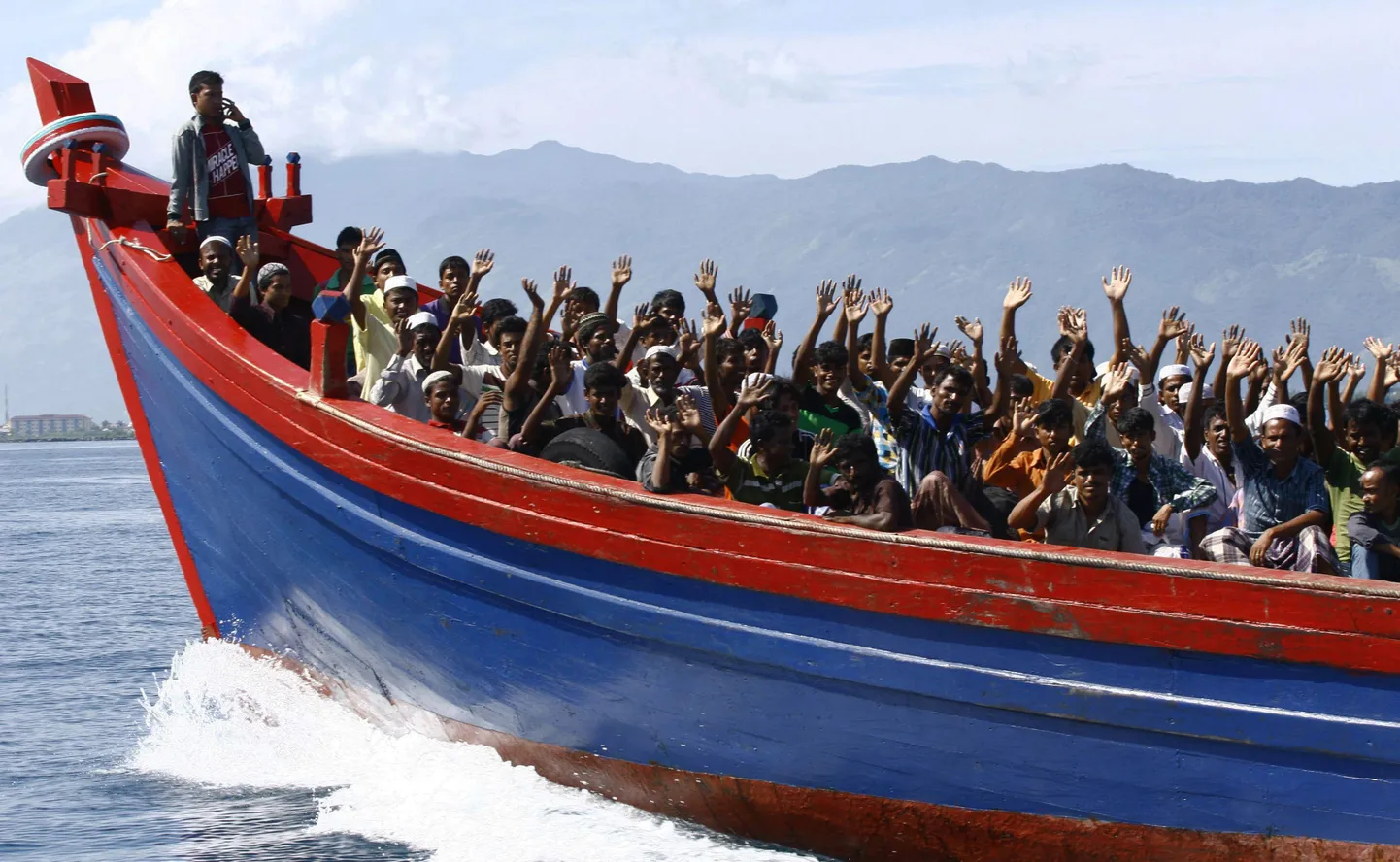 Rohingya paadipõgenikud Birmast.