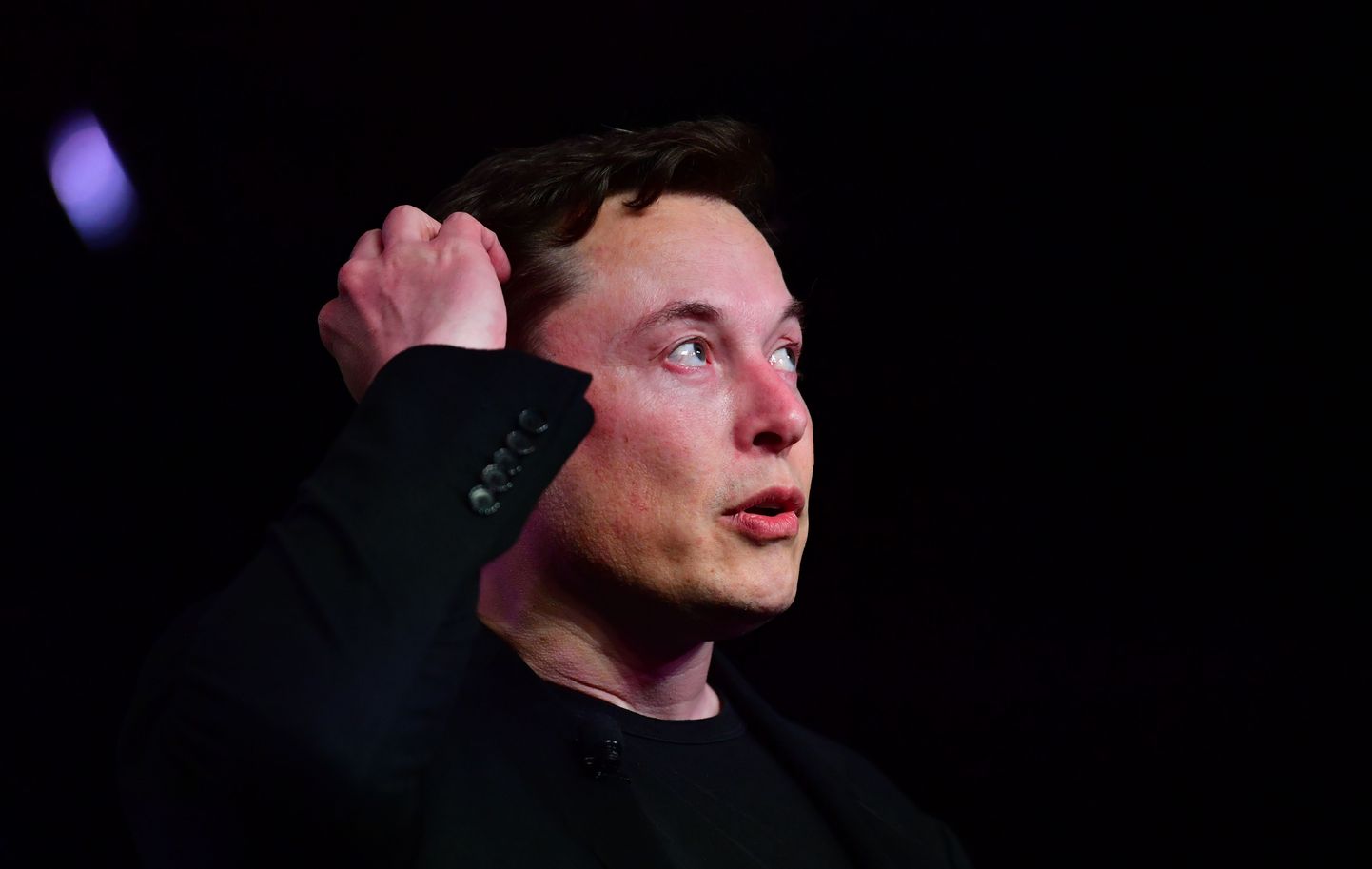 Elon Musk märtsis USA-s Californias Hawthorne'is tutvustamas uut elektriautot Tesla mudel Y
