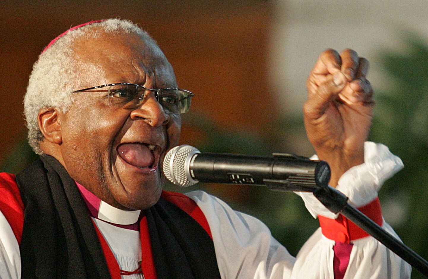 Vaimulik ja Nobeli rahupreemia laureaat Desmond Tutu.