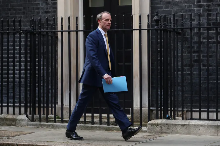 Briti välisminister Dominic Raab, kes täidab peaministri kohuseid