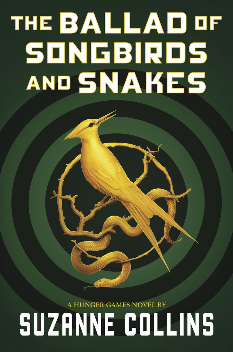 Peagi ilmuva raamatu kaanekujundus. Suzanne Collinsi uus raamat kannab pealkirja "The Ballad of Songbirds and Snakes".