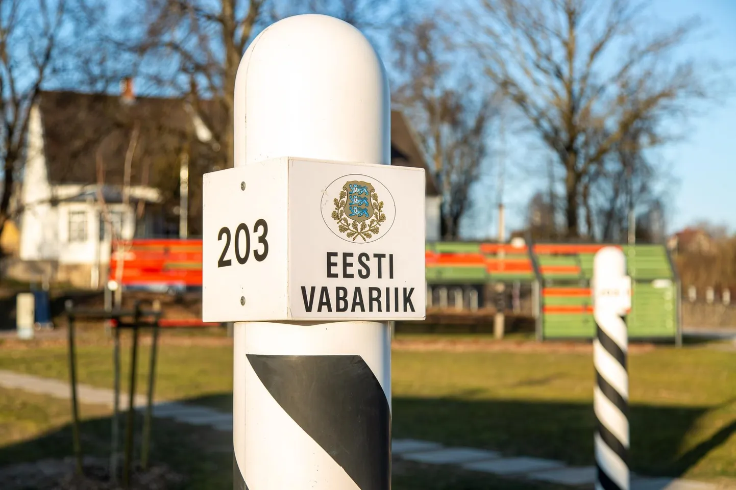 Eesti-Läti piir Valgas