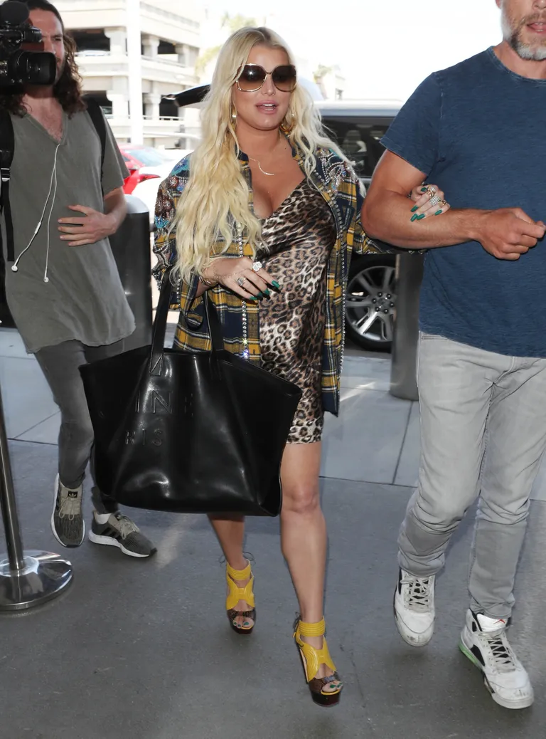 Jessica Simpson ja Eric Johnson Los Angeleses.