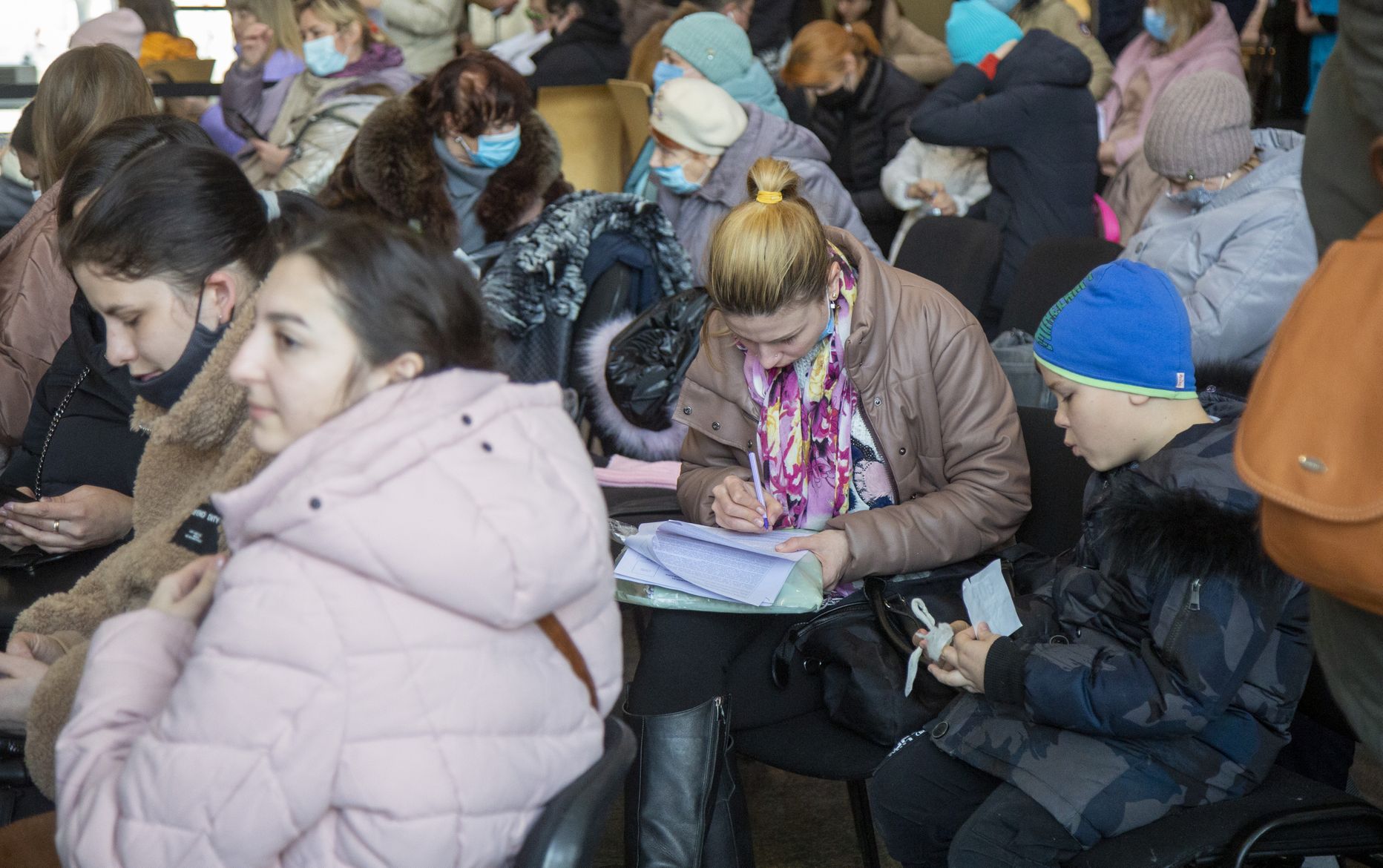 Bēgļi atbalsta centrā Rīgā