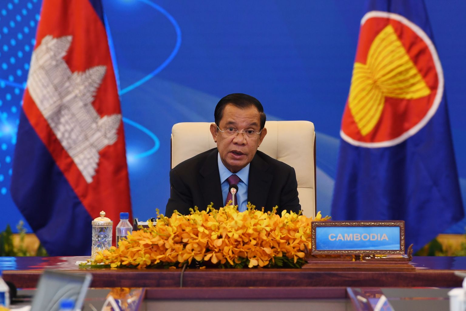 Kambodža kauaaegne peaminister Hun Sen.