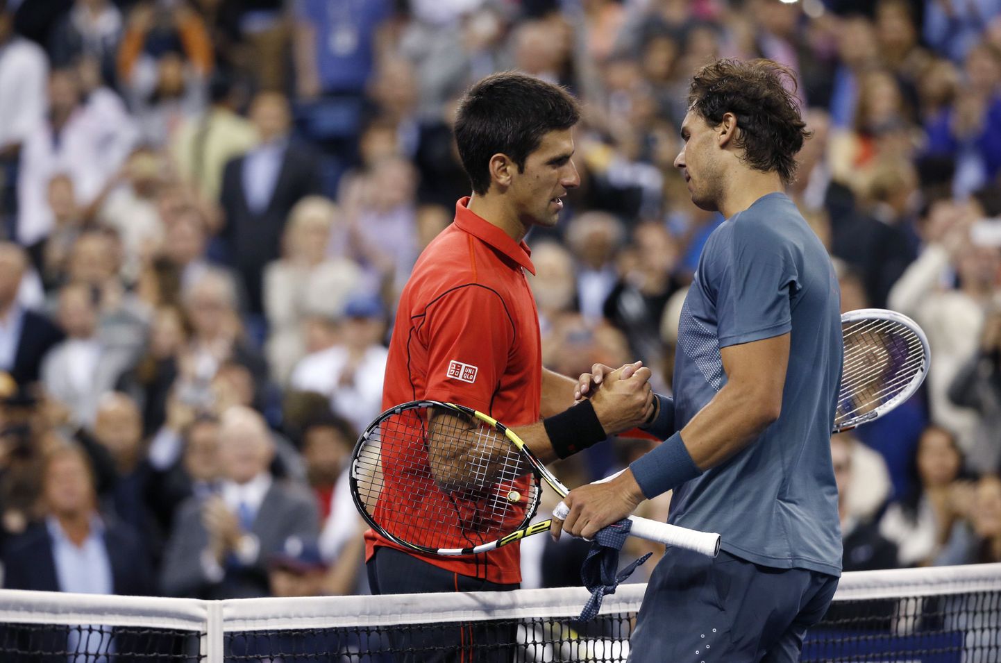 Novak Djokovic (vasakul) ja Rafael Nadal.